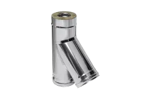 тройник феррум утепленный угол 135° нержавеющий (430/0,5мм)/зеркальный, ф250/350, по воде