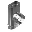 тройник craft 90° нержавеющий овальный (316/0,8), ф120*240, ф130