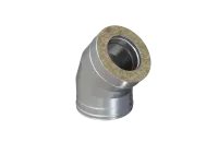 колено феррум утепленное угол 135° нержавеющее (430/0,5мм)/оцинкованное ф180/280 по воде